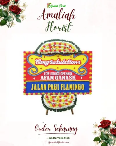 Bunga Papan Congratulation di Bojonggenteng